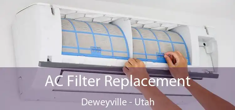 AC Filter Replacement Deweyville - Utah