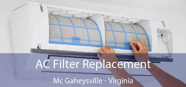 AC Filter Replacement Mc Gaheysville - Virginia